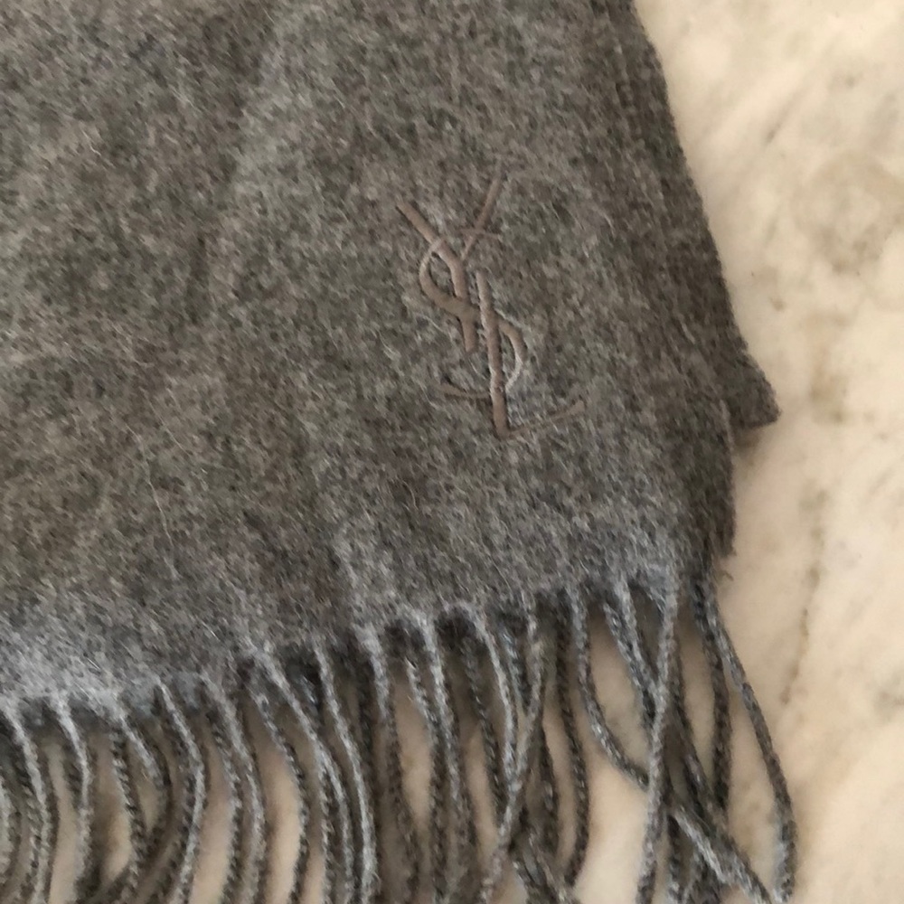 YSL Yves Saint Laurent Cashmere Blend Scarf